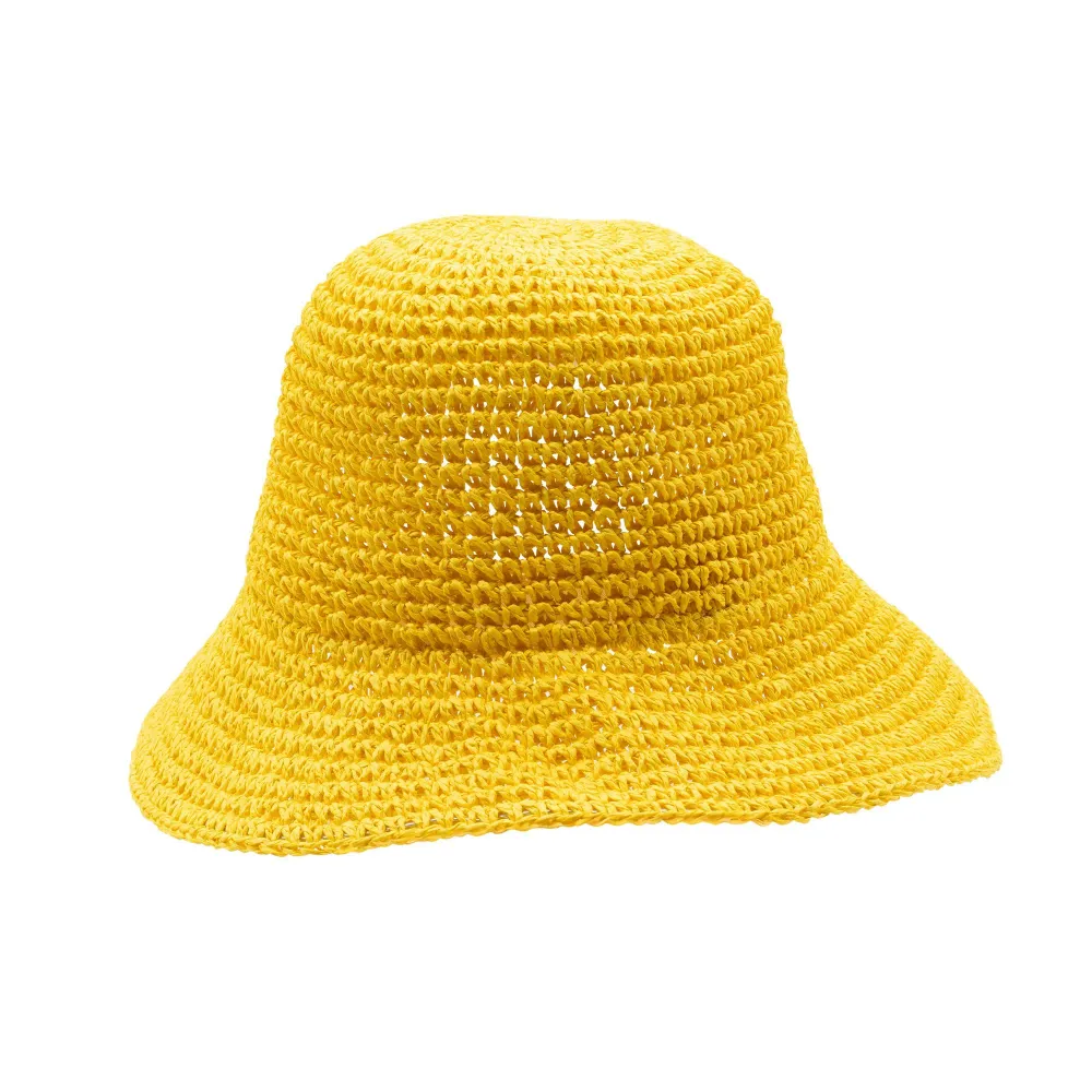 Широка сламена шапка Nomad Sari – жълта