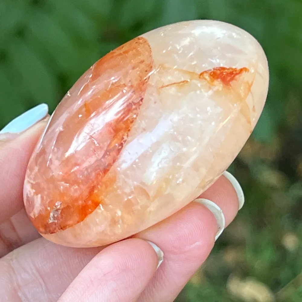 Palmstone кварц червен хематоид Мадагаскар m6, кварц на огъня