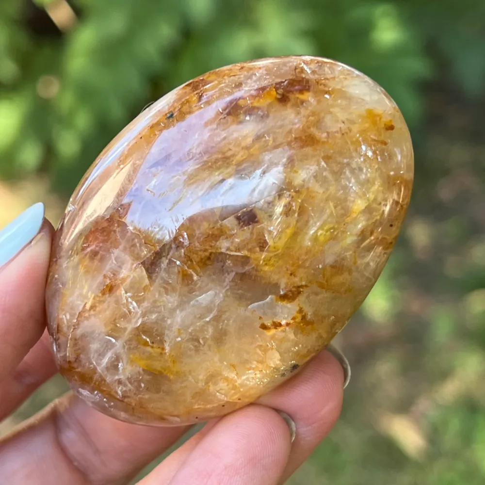 Palmstone кварц лимонен модел 5, Golden Healer