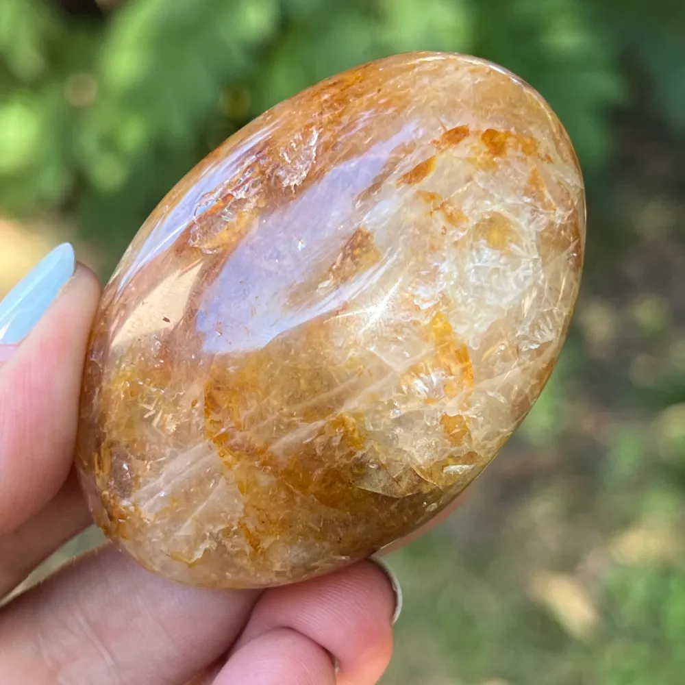 Palmstone кварц лимонен модел 5, Golden Healer