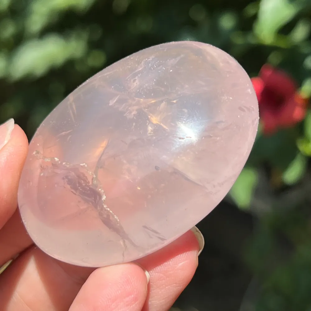 Palmstone Pink Pearl Quartz от Мадагаскар, Sunflower m6
