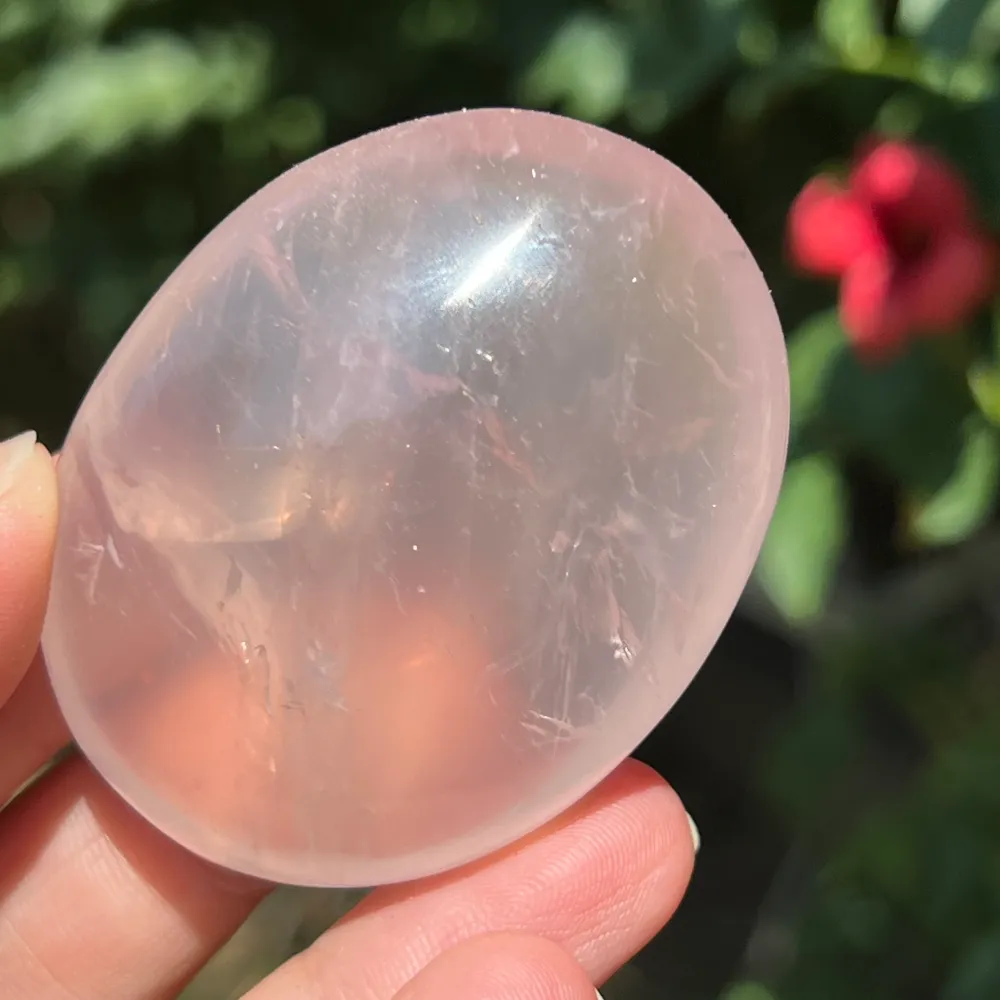 Palmstone Pink Pearl Quartz от Мадагаскар, Sunflower m6