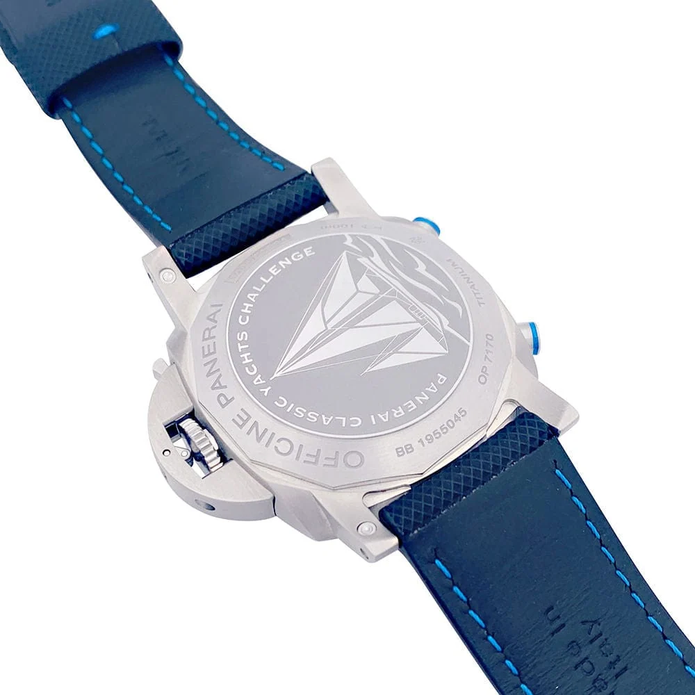 Часовник Panerai, "Luminor PCYC Flyback", титан, кожа.