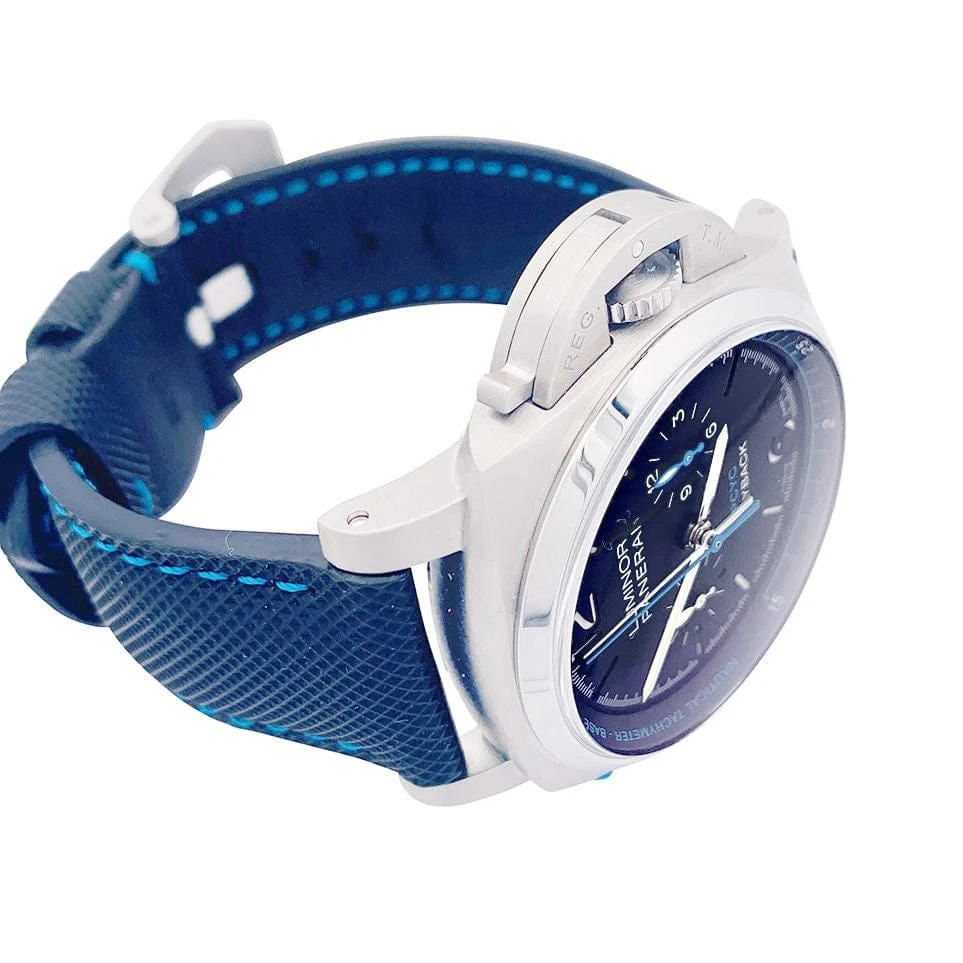 Часовник Panerai, "Luminor PCYC Flyback", титан, кожа.
