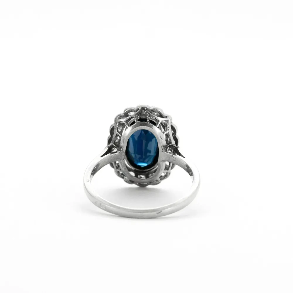 Пръстен с диамант Pompadour Art Deco Sapphire