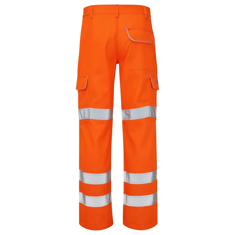 Pulsar Electric Arc Flash & Fire Retardant Antistatic Hi Vis Orange Combat Trouser PRARC07 Pulsar Workwear