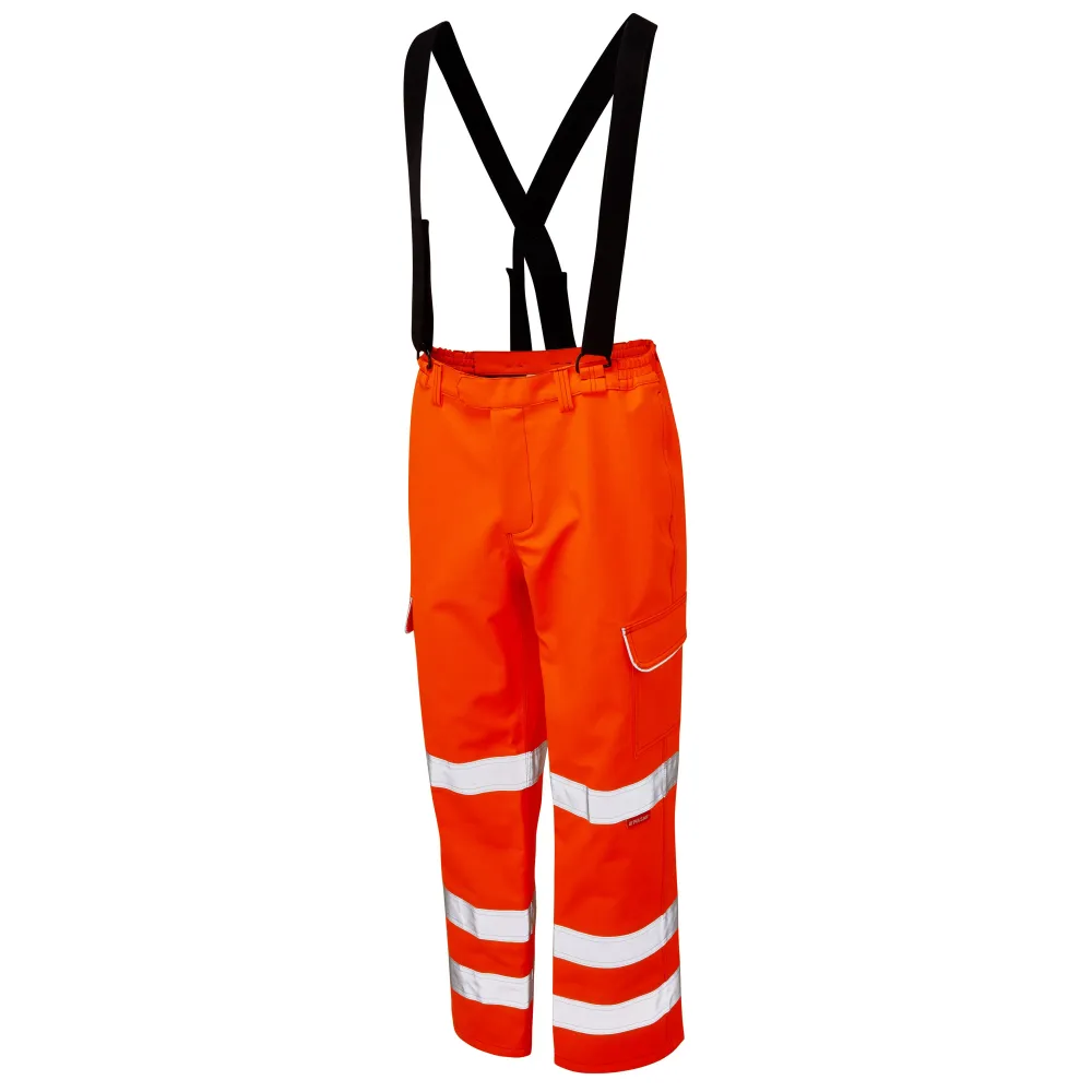 Pulsar Electric Arc Flash & Fire Retardant Hi Vis Orange Salopette PRARC10 Pulsar Workwear