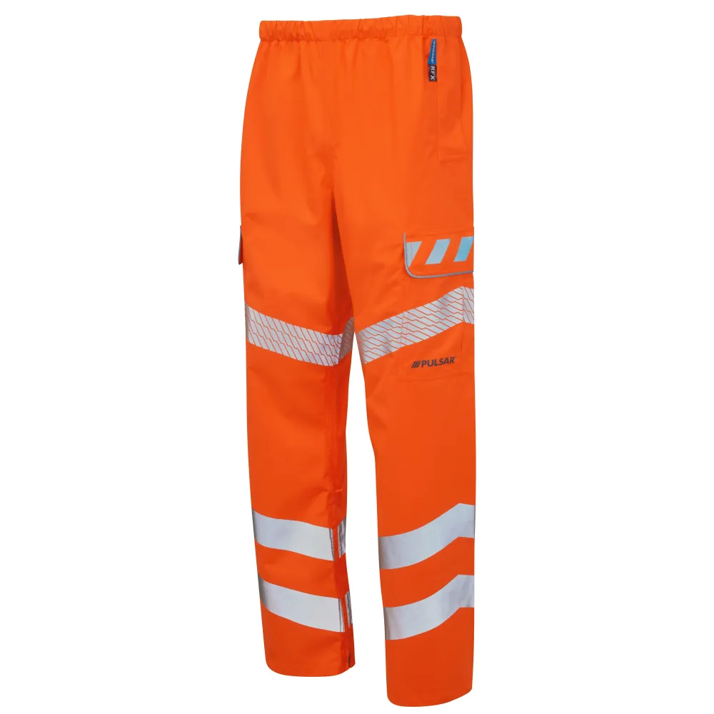 Pulsar Evolution Rail Spec Hi Vis Orange Водоустойчиви панталони EVO251 Pulsar Workwear