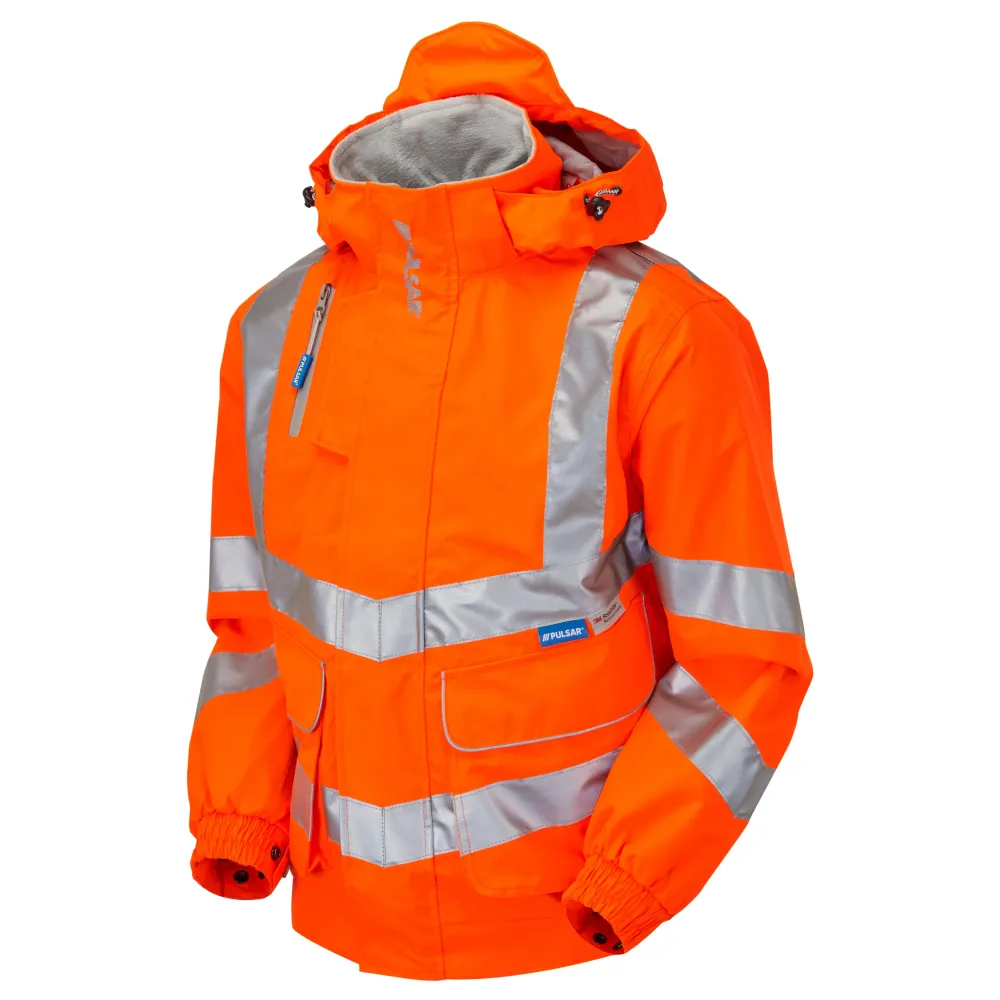 Pulsar Protect Rail Spec HI Vis Orange бомбър яке PR515 Pulsar Workwear