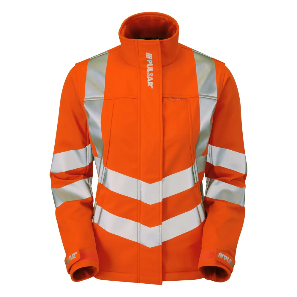 Pulsar Protect Дамско яке Rail Spec Hi Vis Orange Softshell PR707 Pulsar Workwear