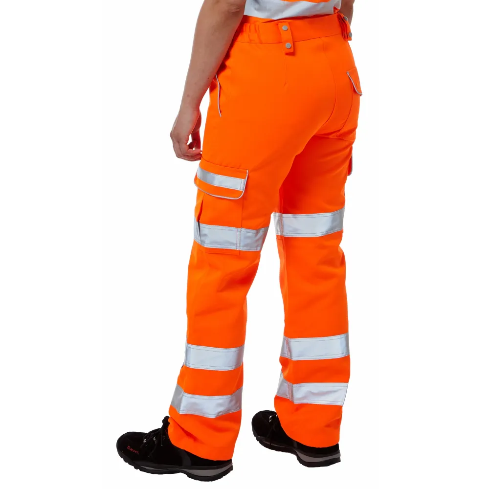 Pulsar Protect Hi Vis Orange Rail Spec Combat Trouser PR336 Pulsar Workwear