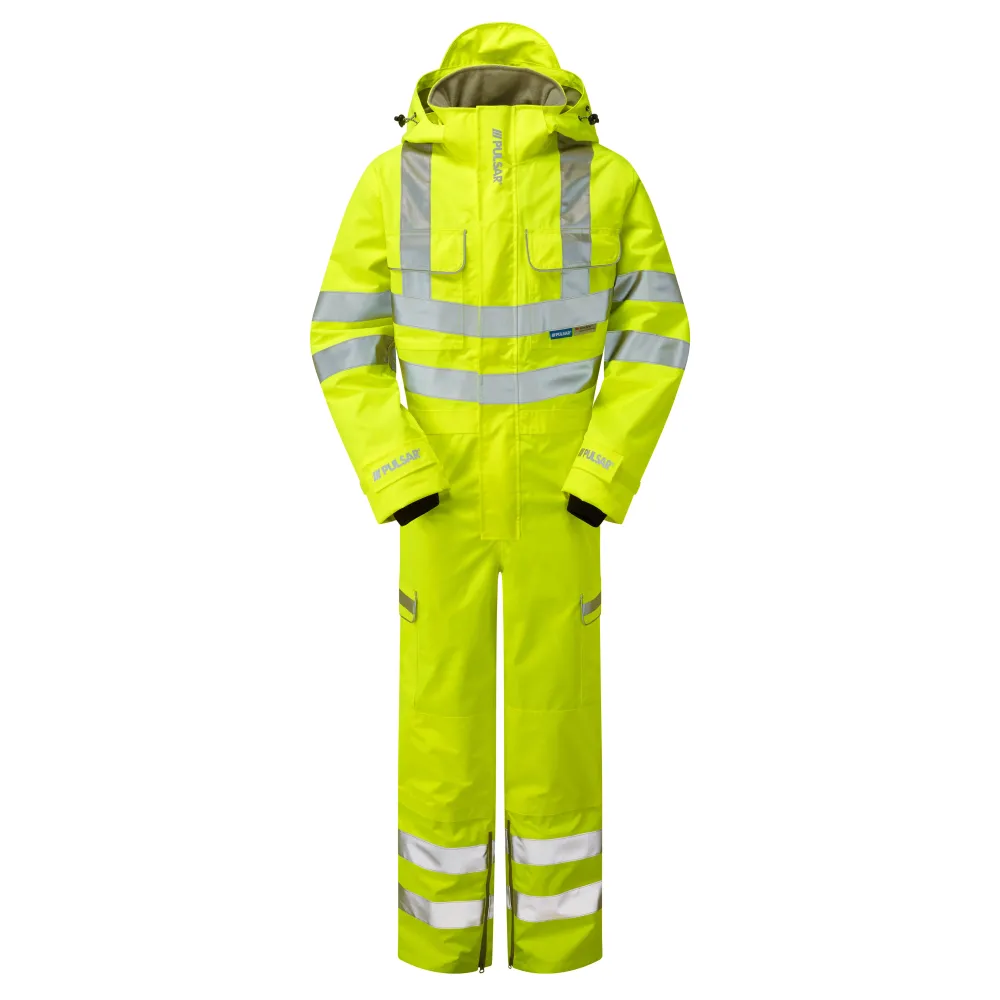 Pulsar Protect Hi Vis жълт гащеризон P522 Pulsar Workwear