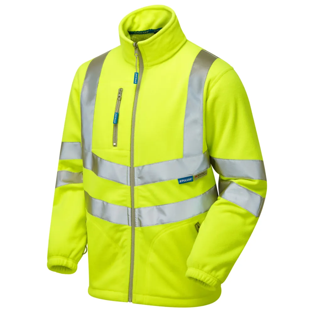 Pulsar Protect Hi Vis Yellow Интерактивна флисова яке P507 Pulsar Workwear
