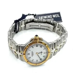 Raymond Weil Parsifal - Дамски часовник от злато и стомана, бял циферблат