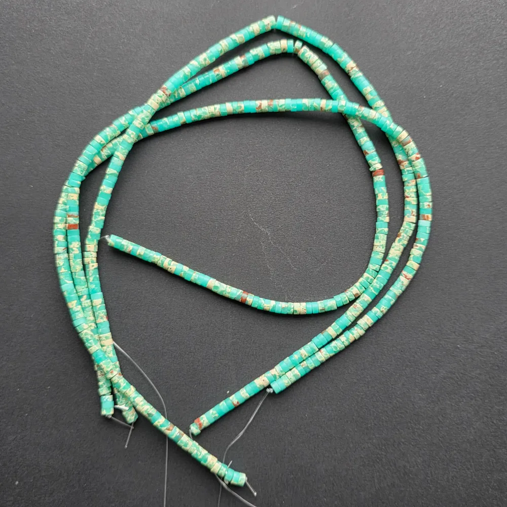 Наниз мъниста полускъпоценни камъни дискове REGALIT BLUE