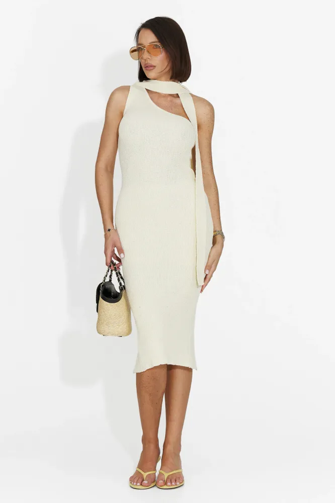 Rochie dama scurta crem Corelay Bogas