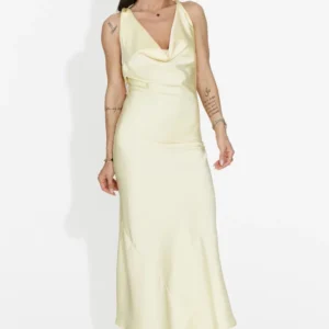 Rochie dama scurta galbena Fabiama Bogas