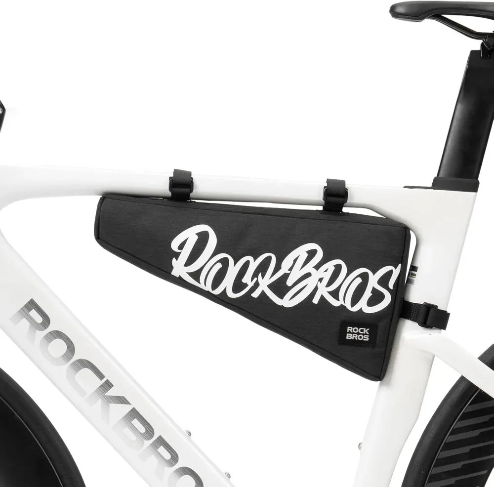 Чанта за рамка на велосипед триъгълник ROCKBROS (1,9L) - черна