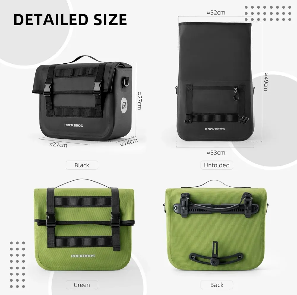 Водоустойчиви велосипедни чанти ROCKBROS 15 L