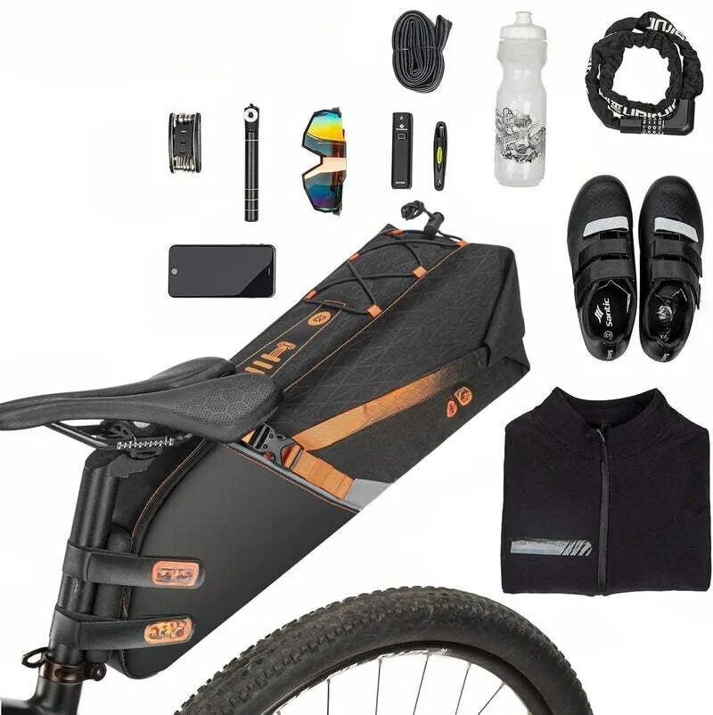 Сак за седалка на велосипед ROCKBROS 10 L – Водоустойчив, Голям капацитет