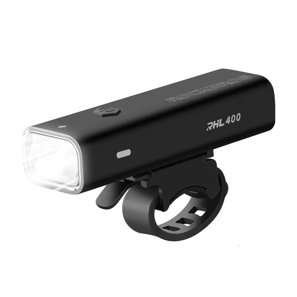 Rockbros Предна велосипедна светлина 400 lm + micro USB - USB- кабел