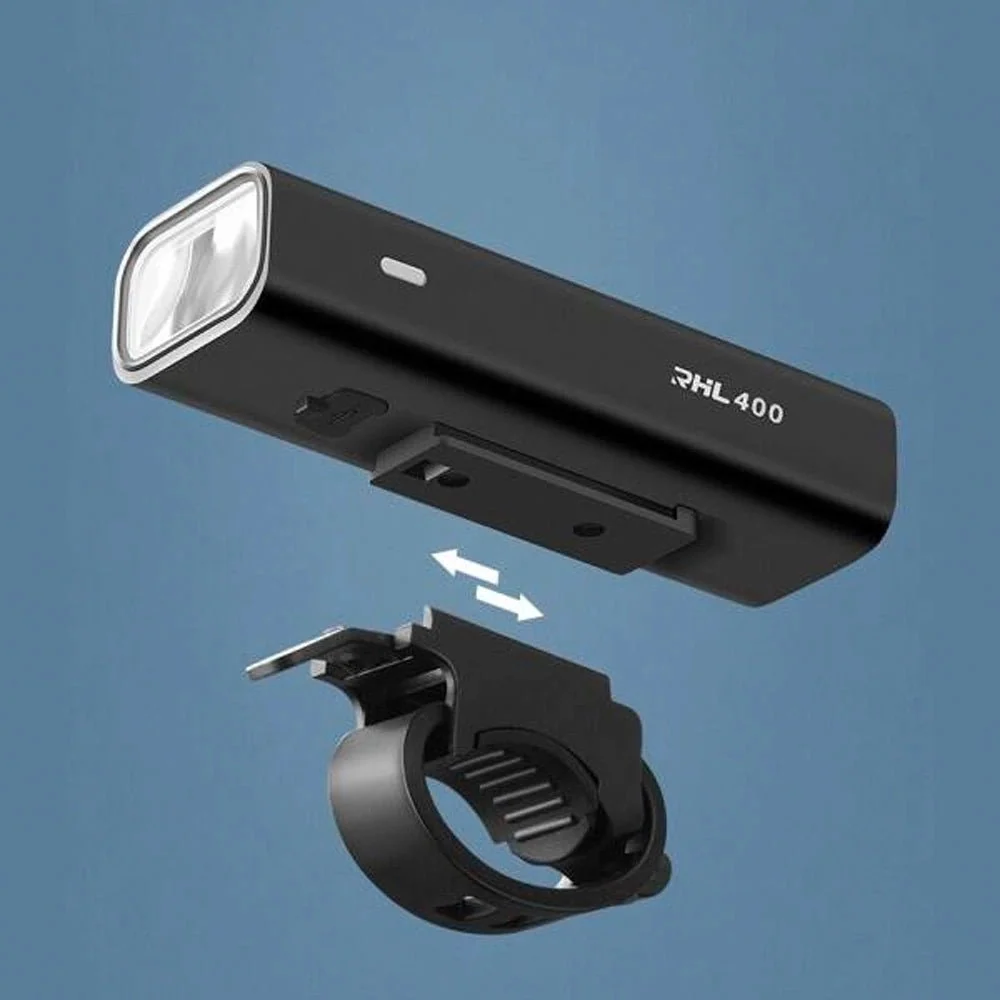 Rockbros Предна велосипедна светлина 400 lm + micro USB - USB- кабел