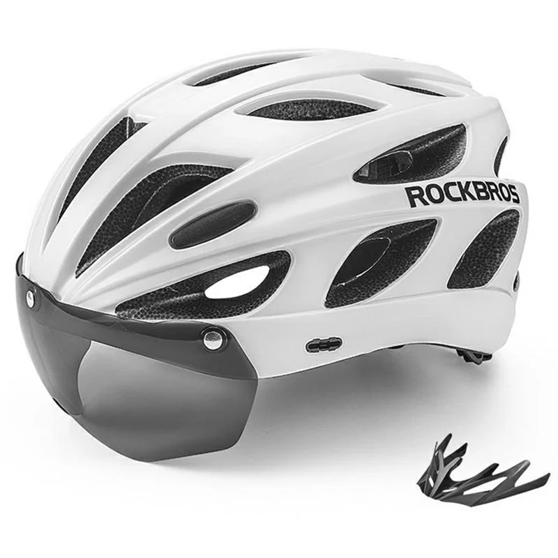 ROCKBROS Каска за колело с очила 58-62см