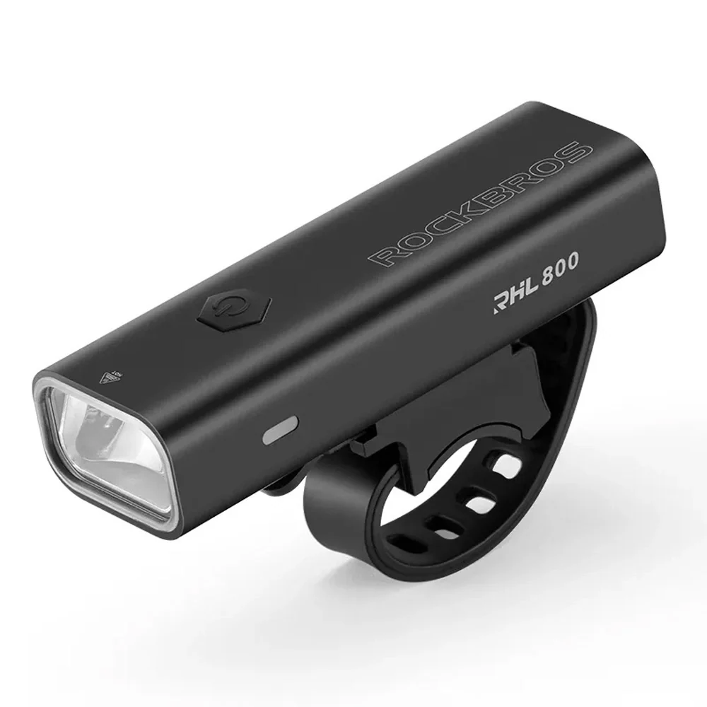 Предна велосипедна лампа Rockbros 800 lm + USB-C към USB- кабел