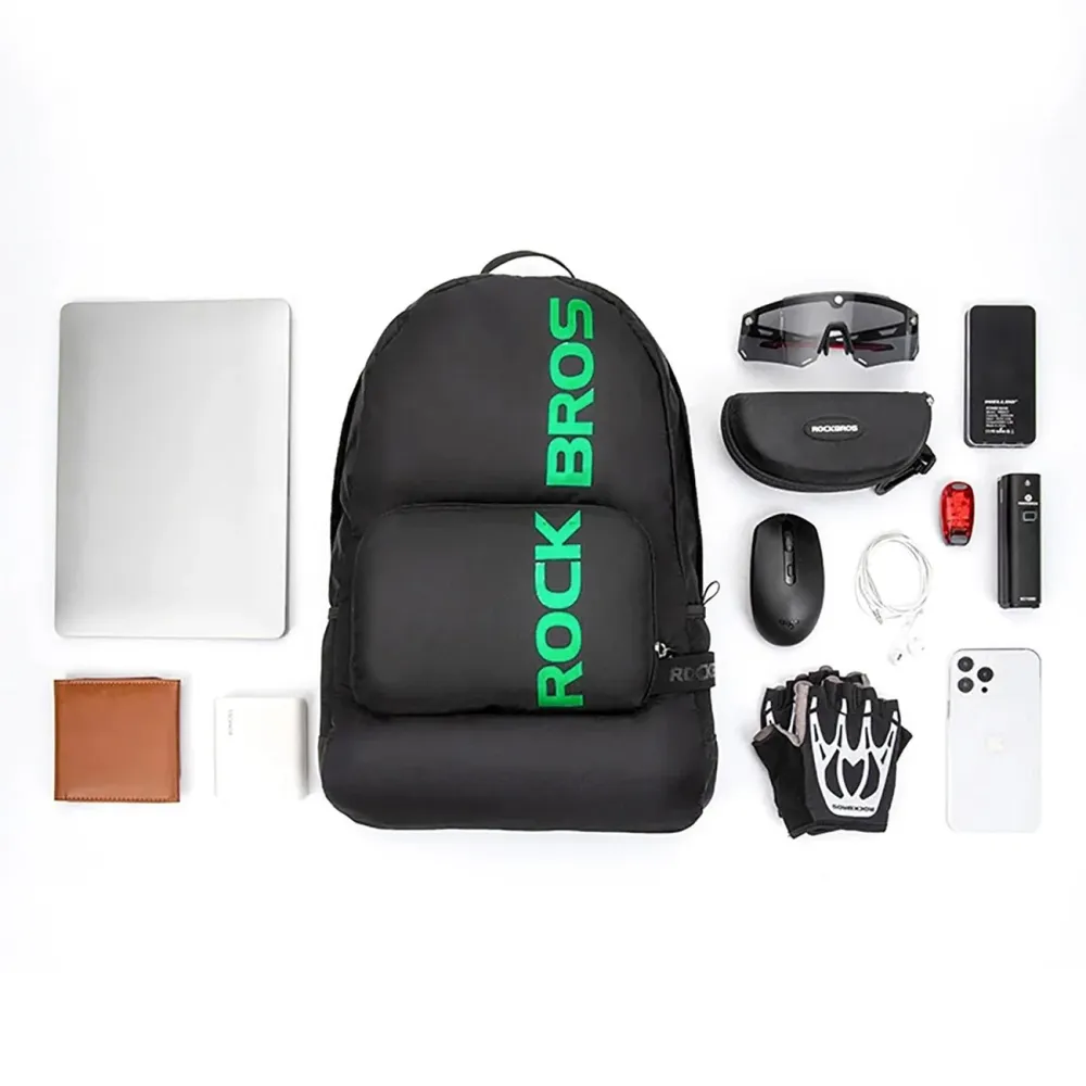 Сгъваема спортна раница Rockbros H10-BK 18 L - черна