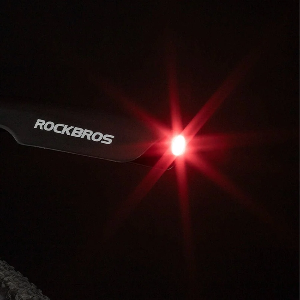 Калник Rockbros с червена LED светлина - черен