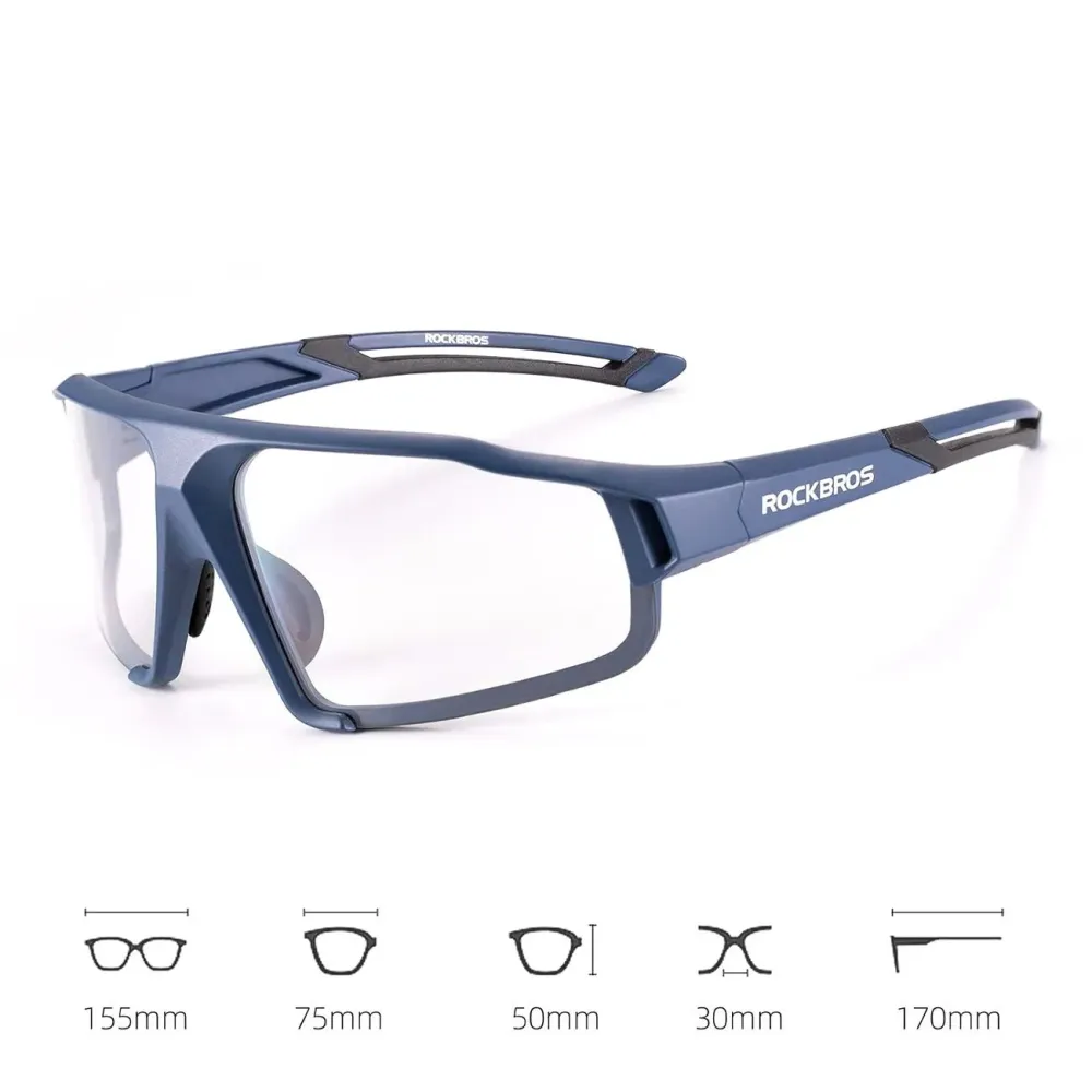 Фотохромни велосипедни очила Rockbros SP216BL UV400 - сини