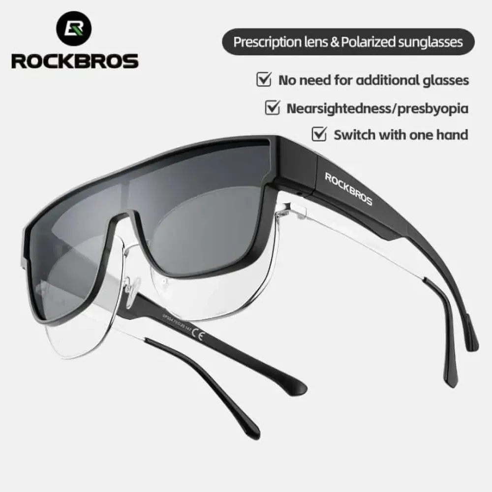 Поляризирани очила за колоездене Rockbros SP304 - сиви