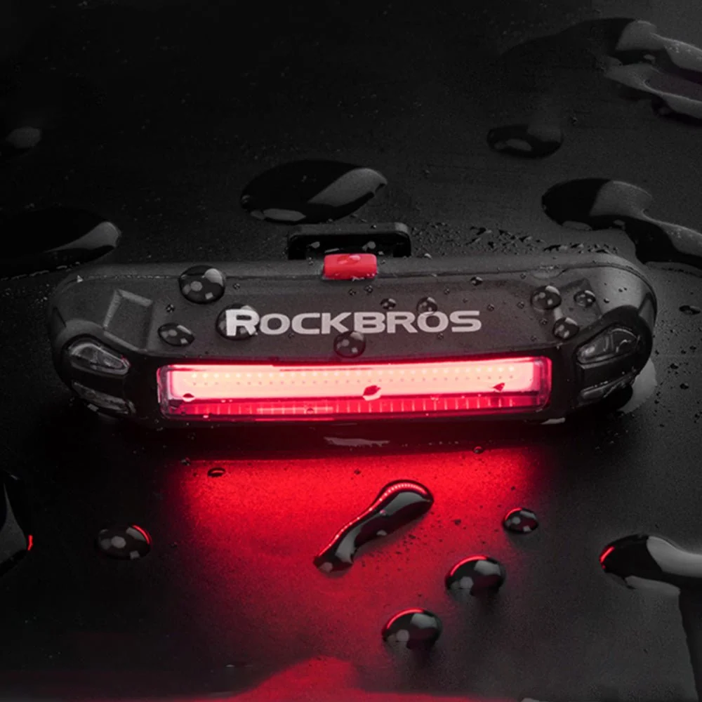 Задна светлина за велосипед ROCKBROS презареждаема с USB за безопасност.