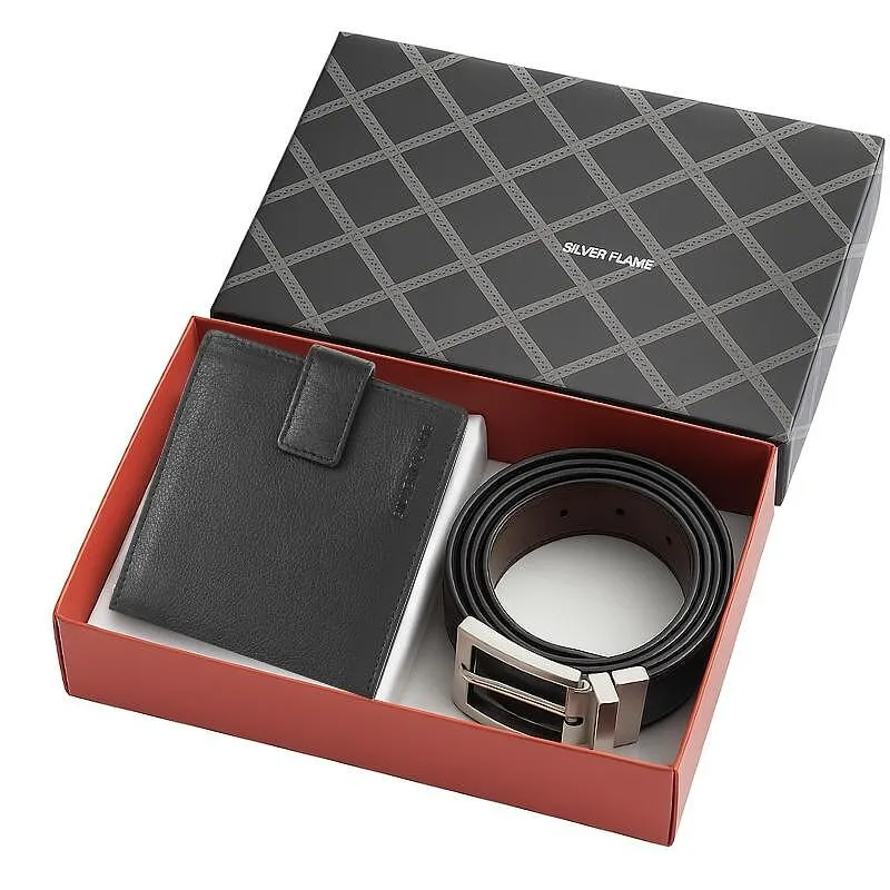 SFS-028S Комплект от портфейл и колан Silver Flame