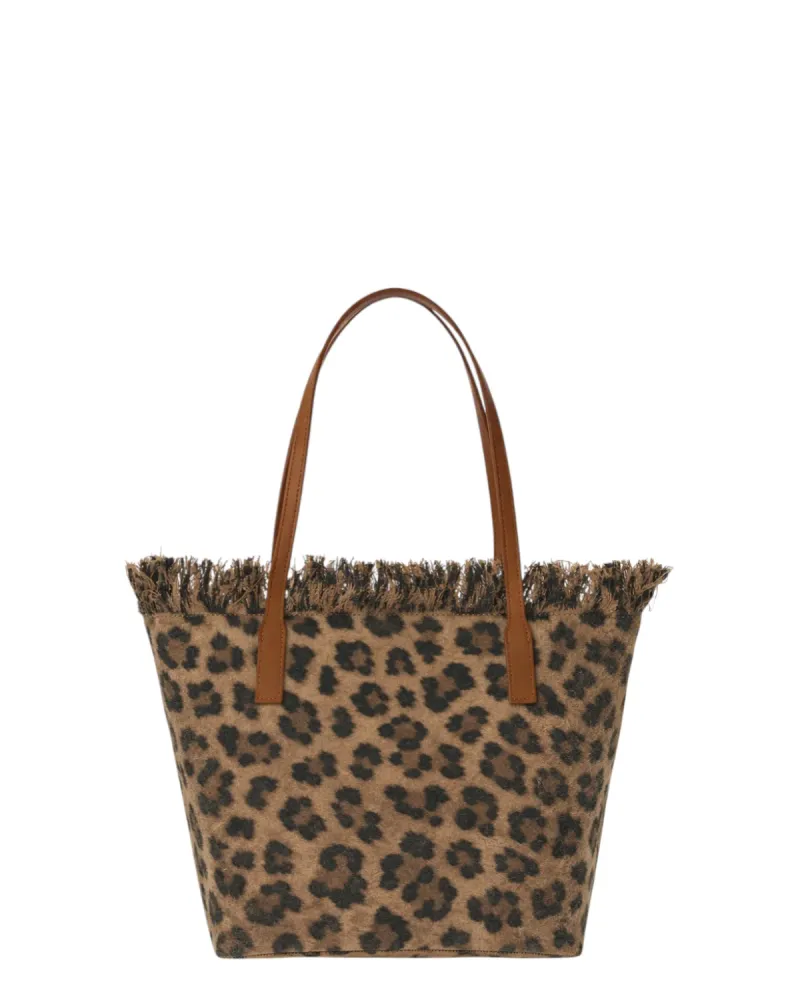 Shopper City Medium Leopard MC2 Saint Barth
