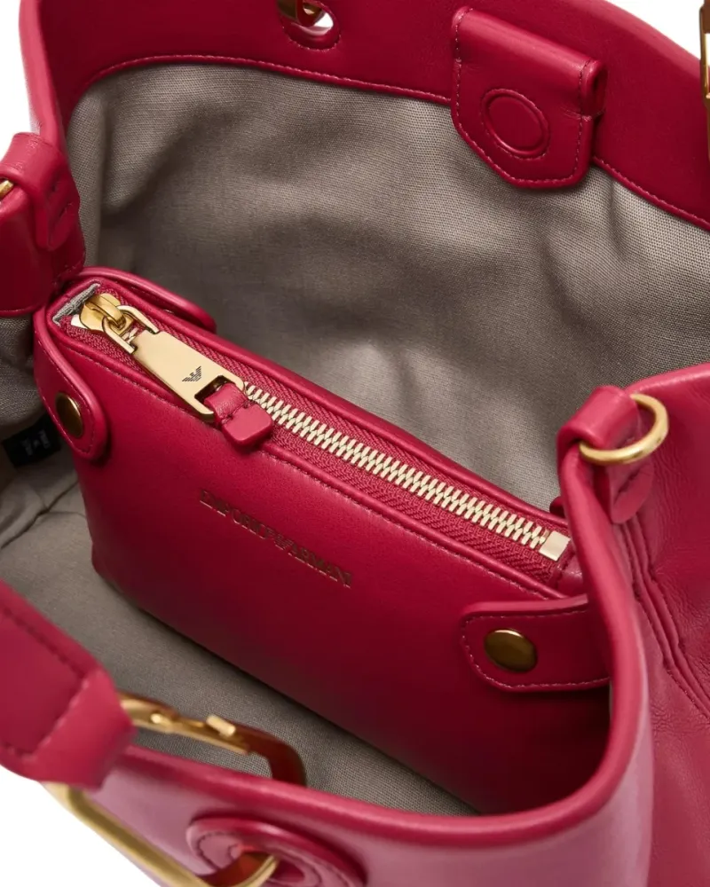 Small Nappa Leather Shopper Shoulder Strap and Matching Clutch