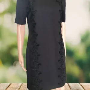 S.Oliver Black Label Елегантна рокля с дантела, черна