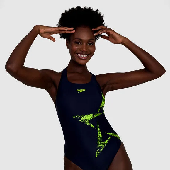 Дамски цял бански Speedo Boomstar Placement Racerback
