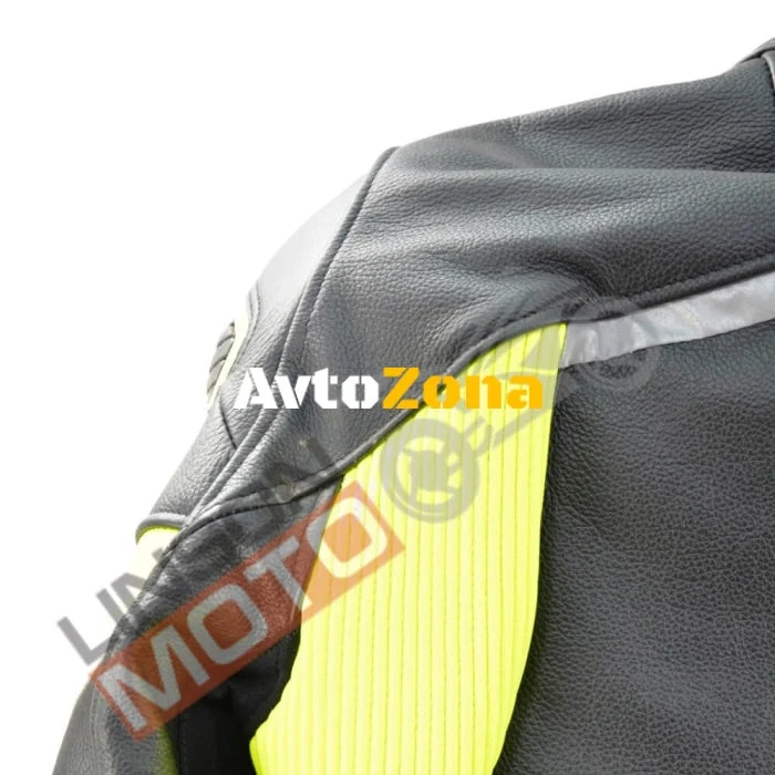 Кожено яке SPIDI IGNITE BLACK/FLUO YELL NS19212