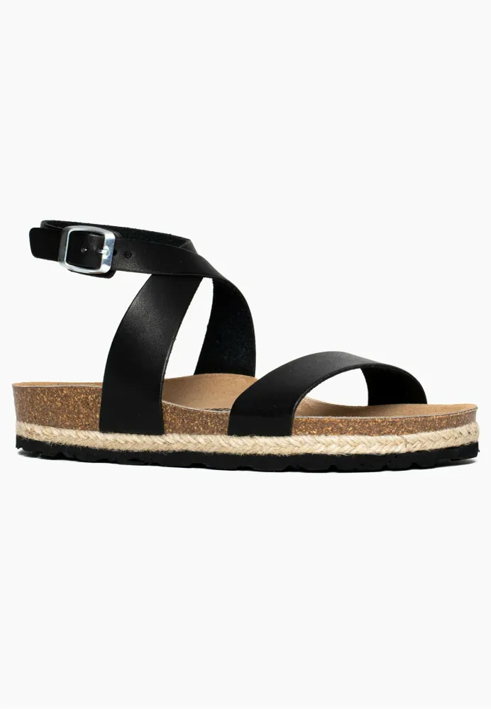 Дамски черни сандали SUNBAY