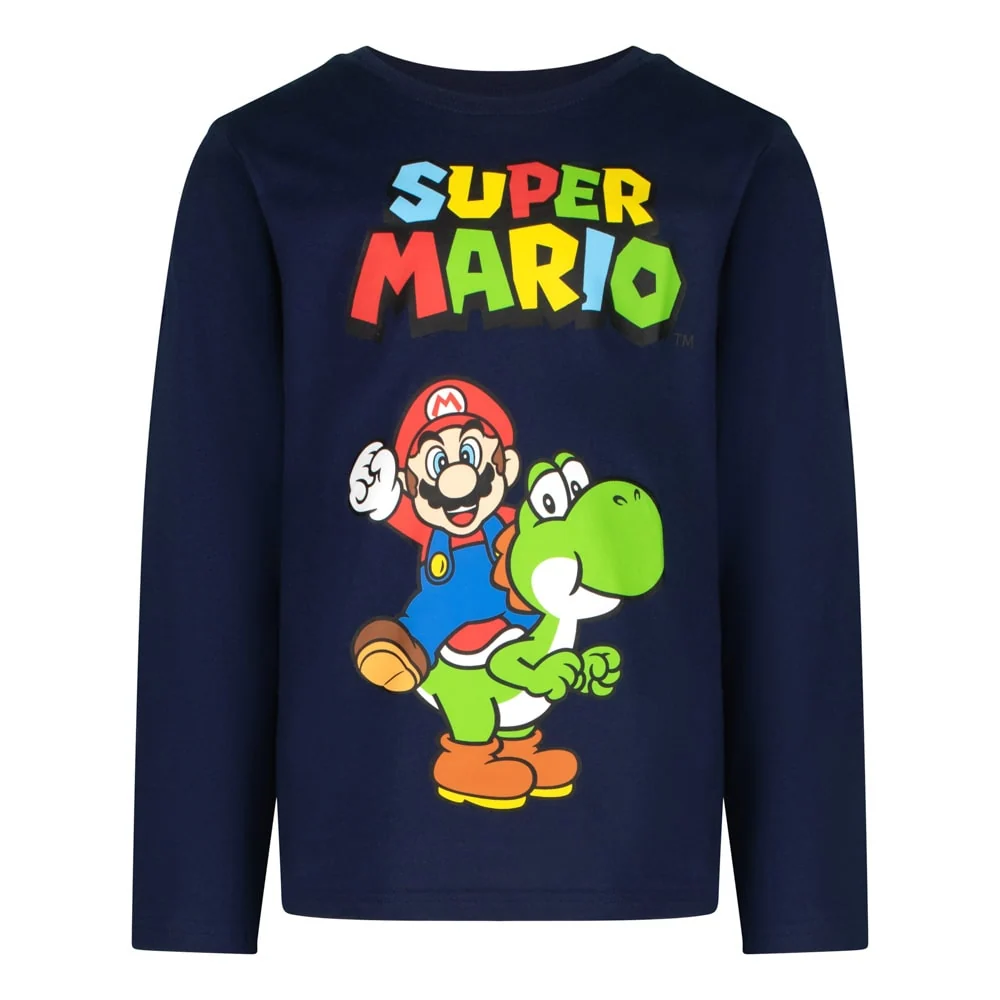 Блуза с дълъг ръкав Super Mario Dark Blue, размер 104