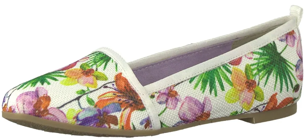 Дамски балерини Tamaris Flower Comb с флорален принт