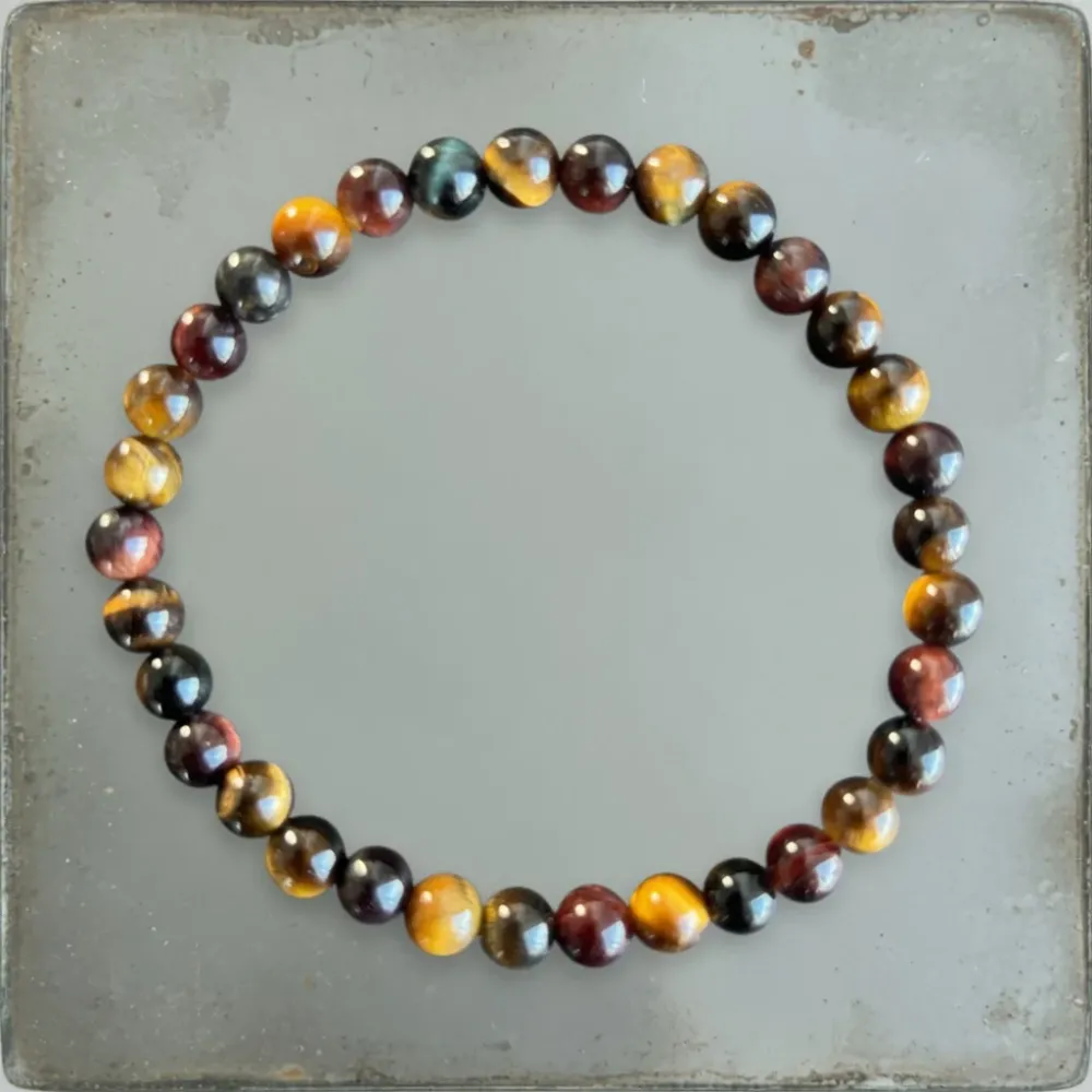 Мъжка гривна Tiger Eye Mix 6 мм