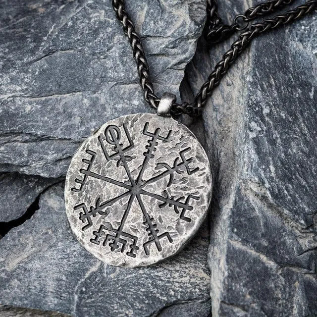 Викингски келтски медальон Vegvisir за мъже и жени