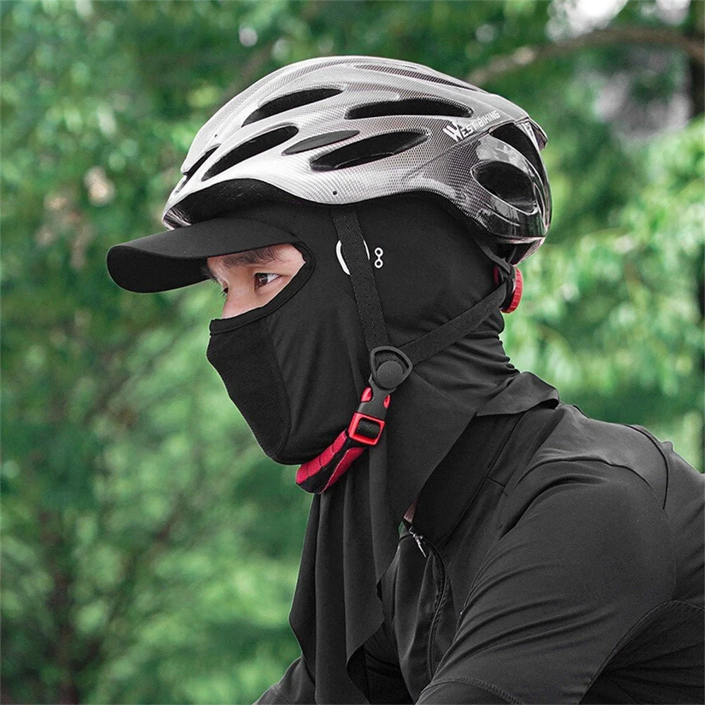 WEST BIKING Кагул с ледена коприна с козирка за слънчева защита