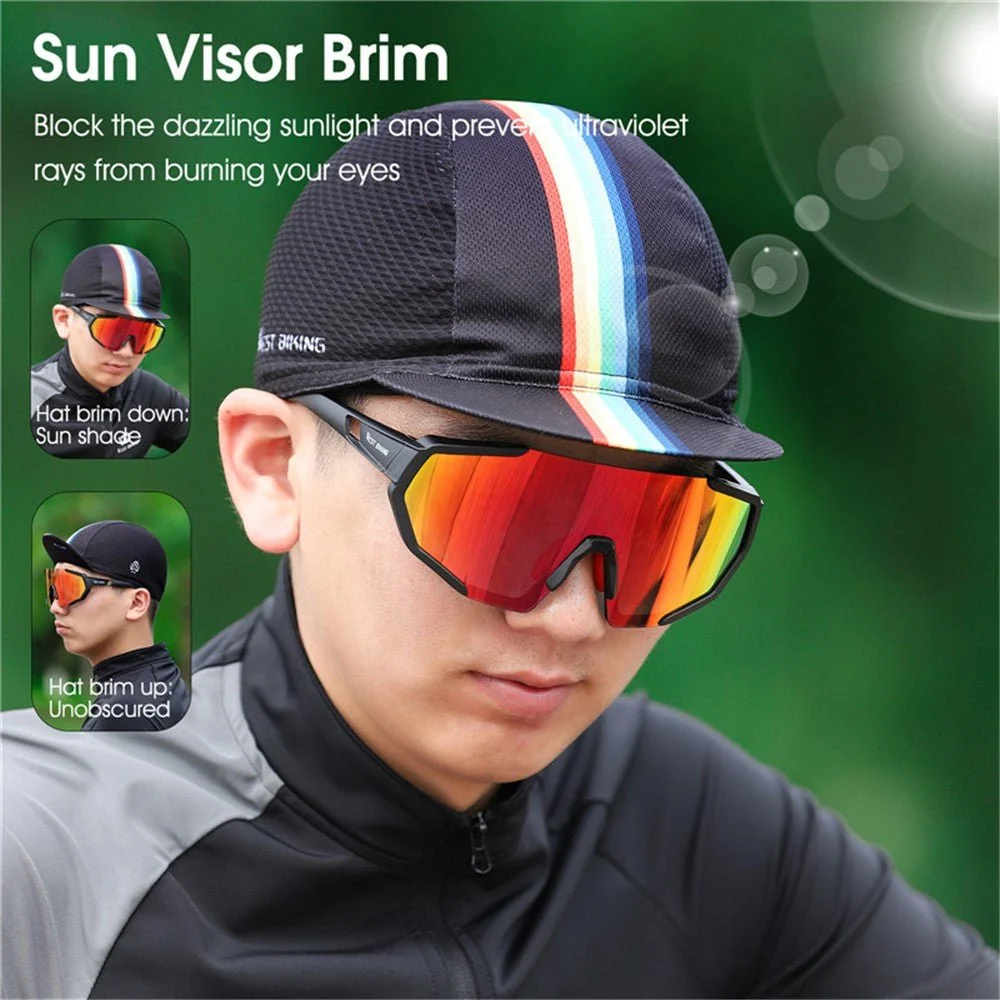 Лятна шапка против UV WEST BIKING YP0201298 обръщаща се - Синя