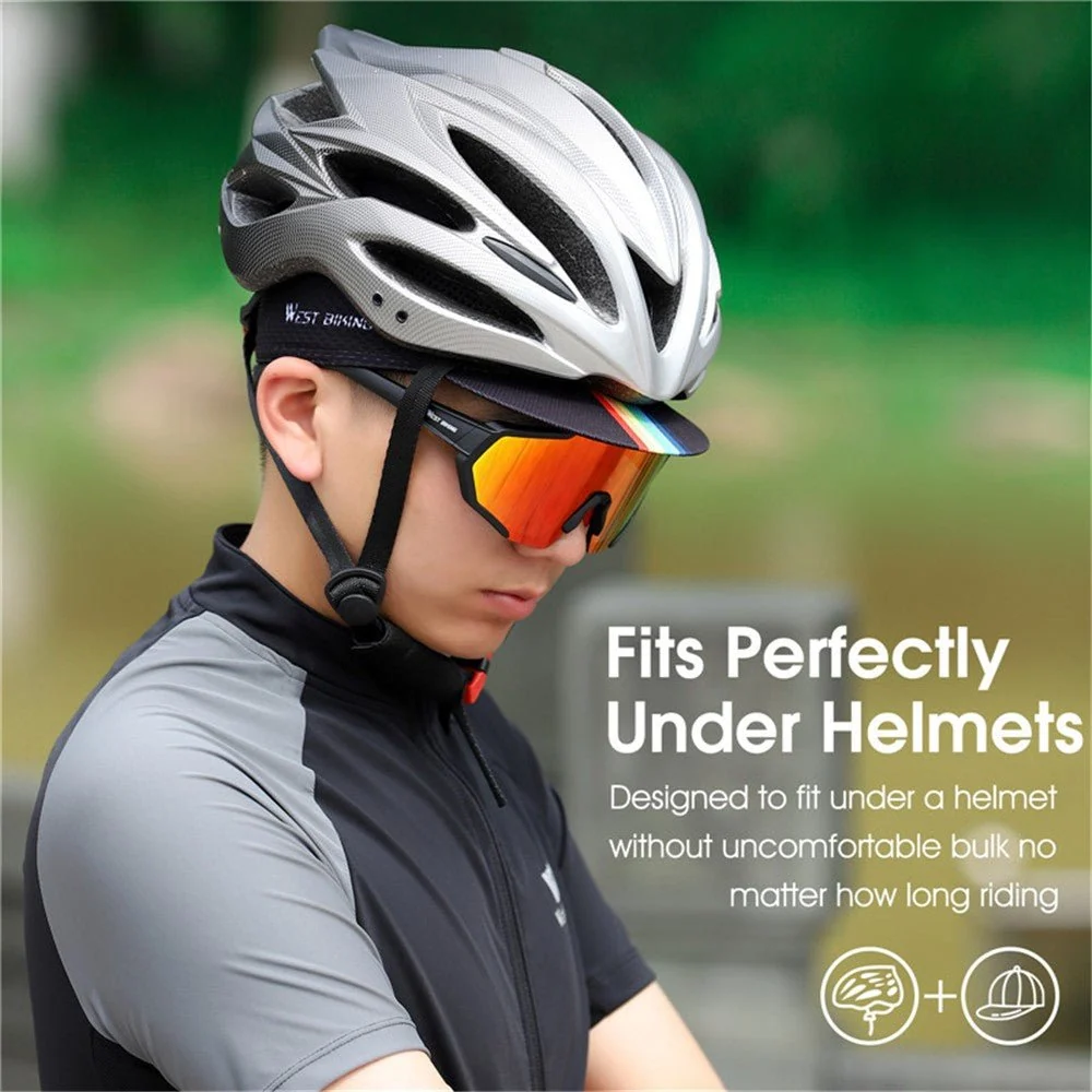 Лятна шапка против UV WEST BIKING YP0201298 обръщаща се - Синя