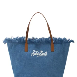 Women's Blue Denim Bag Fringes and Zip | City Regular