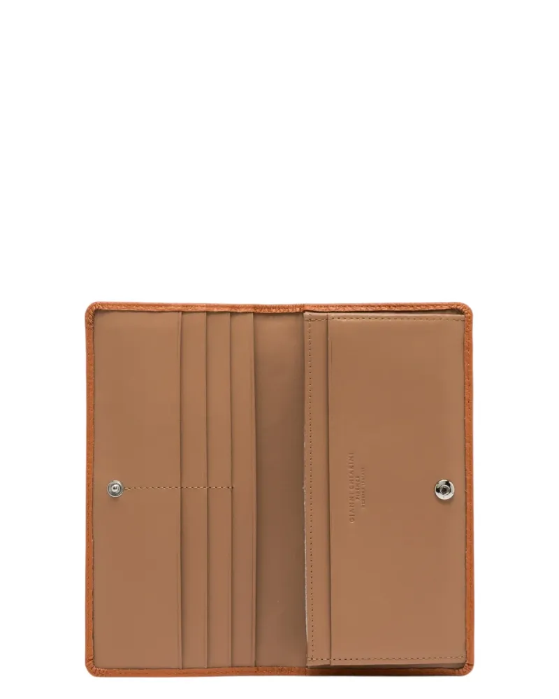 Gianni Chiarini Bubble Leather Wallet Button
