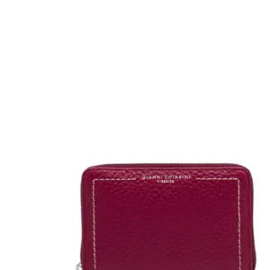 Gianni Chiarini Maxi Grain Leather Zip Wallet